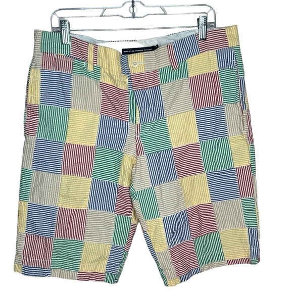 RALPH LAUREN SPORT in seer sucker patchwork fabric Size 14 Women’s - Picture 1 of 3